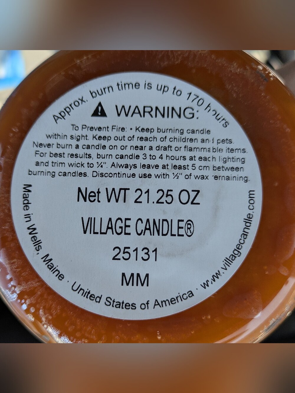 HTF Seasonal Pumpkin Donut Scent Village Candle - Picture 4 of 4